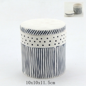 Ceramic Trinket Box Hand Painted