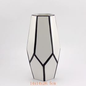 Modern ceramic vase designs white and black
