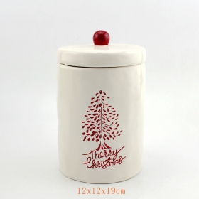 Ceramic Merry Christmas Kitchen Canisters