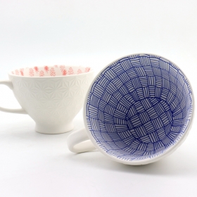 Porcelain Coffee Inside Out Mugs