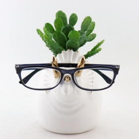 Ceramic Dino Eyeglasses Holder and Planter