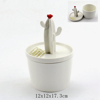 Ceramic Cactus Ring Holder