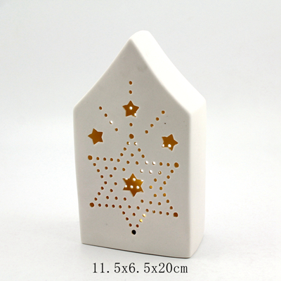 lighted christmas village houses