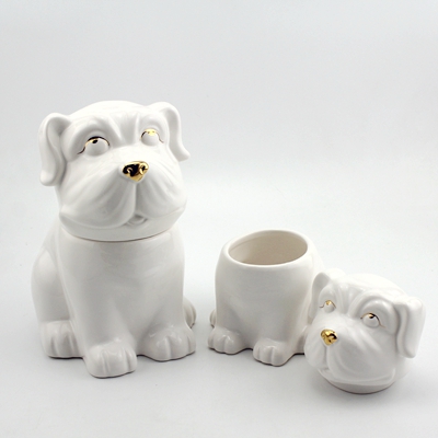ceramic dog treat jar