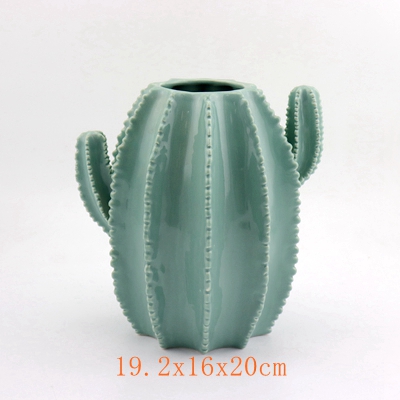 Porcelain Cactus Decor