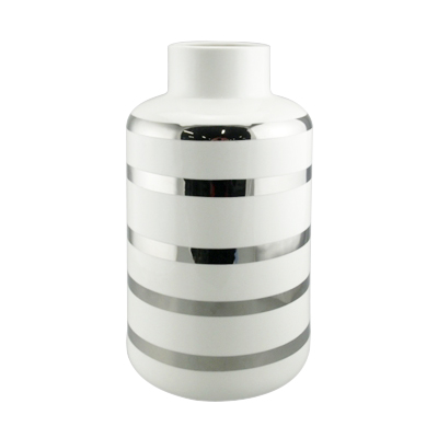 Ceramic Vase Silver