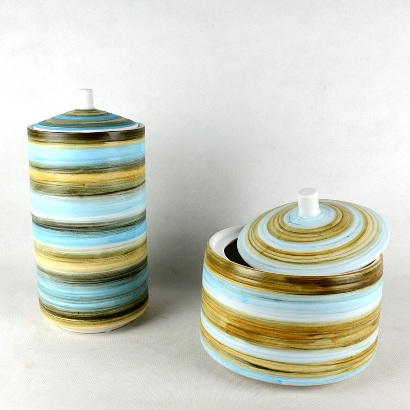 Ceramic Hand Paint Ombre Cansiter