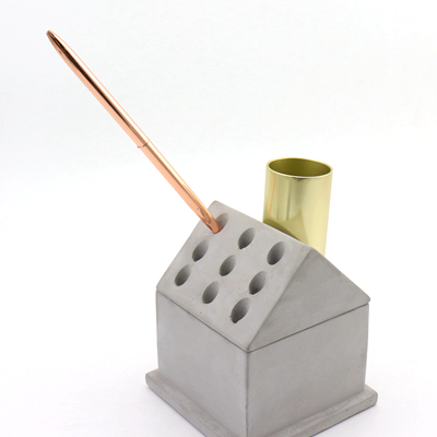 Cb2 Cement&nbsp;Desk Organizer