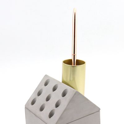 Chrome&nbsp;Concrete Desk&nbsp;Accessories