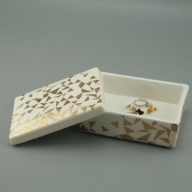 Ceramic Jewelry Box With Lid