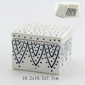 Ceramic Trinket Box with Lid