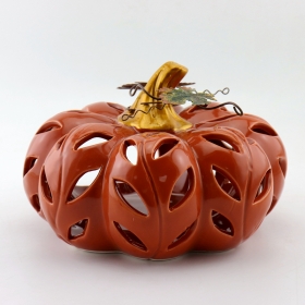 Ceramic Led Pumpkin Tealight Pumpkins