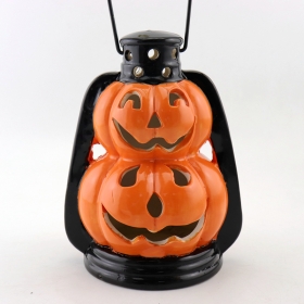 Cute Ceramic Halloween Pumpkin Lanterns Decoration Ideas