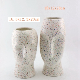 Zara Home Style Terrazzo Pottery Vase With Face