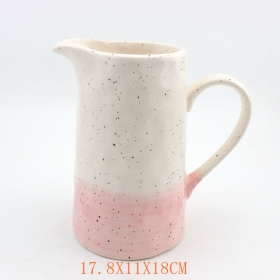 Ceramic Speckle Blue and White Pitcher